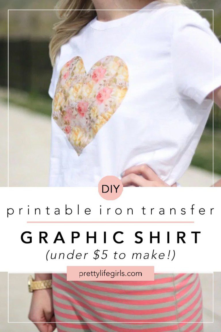 Iron-On Transfer DIY Graphic T-Shirts under $5! | The Pretty Life Girls