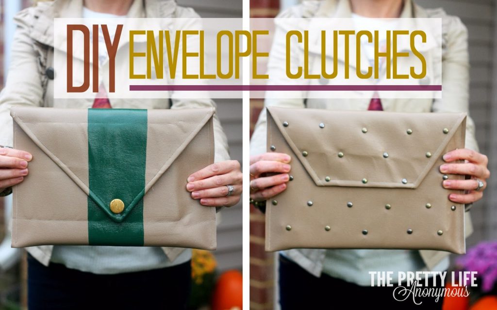 DIY SIMPLE PURSE BAG  Cute Envelope Clutch bag Tutorial [sewingtimes] 