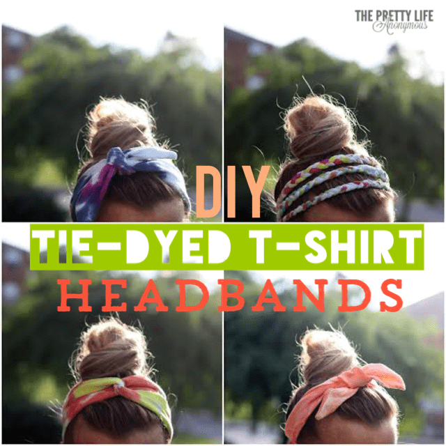 DIY Tie Dye Headbands Tutorial featured by top US craft blog, Pretty Life Girls