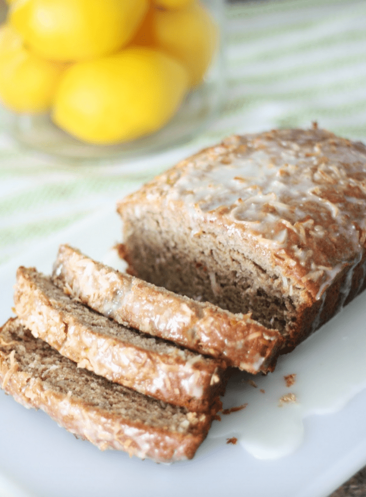10 Spring Projects You Need to Make + featured by Top US Craft Blog + The Pretty Life Girls: Coconut Banana Bread with Lemon Glaze