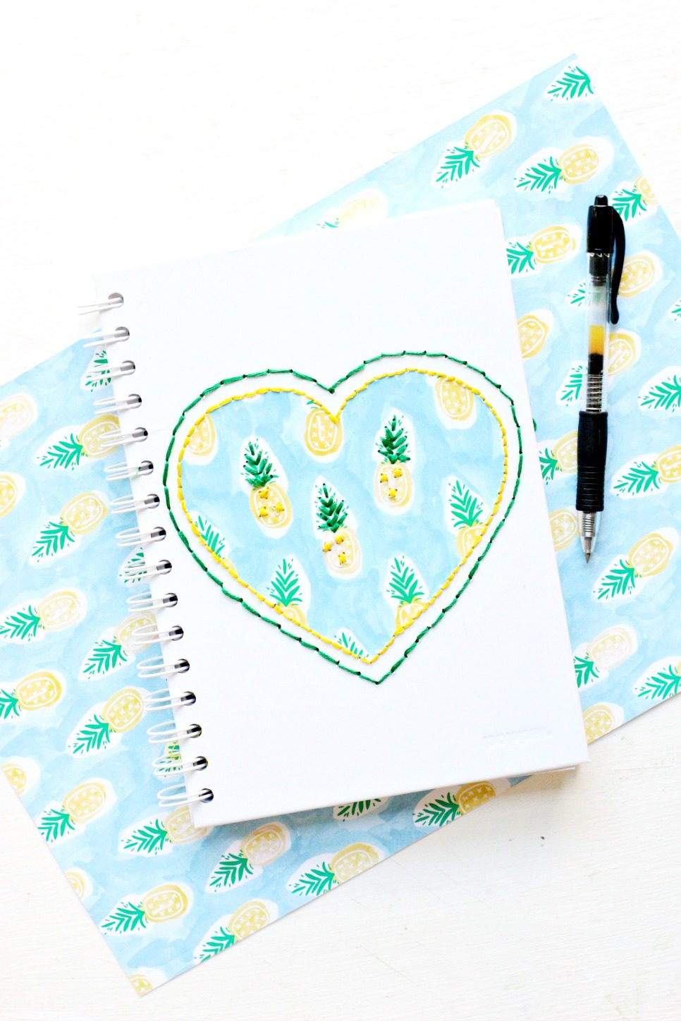DIY Back-to-School Stitched Notebooks + a tutorial featured by Top US Craft Blog + The Pretty Life Girls