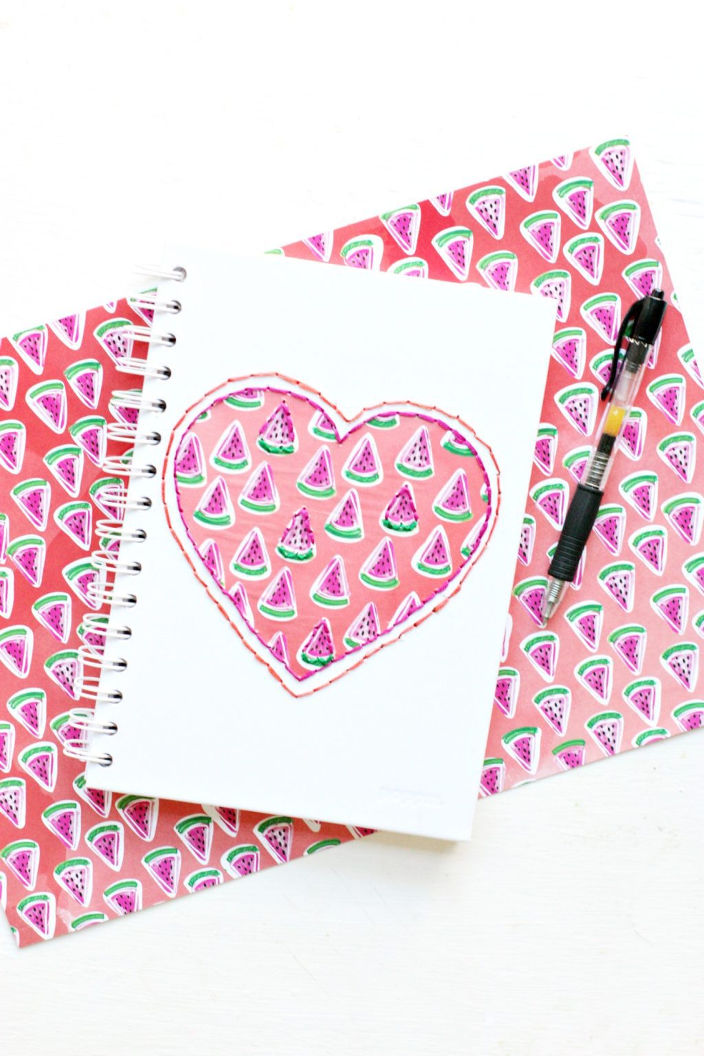 DIY Back-to-School Stitched Notebooks + a tutorial featured by Top US Craft Blog + The Pretty Life Girls