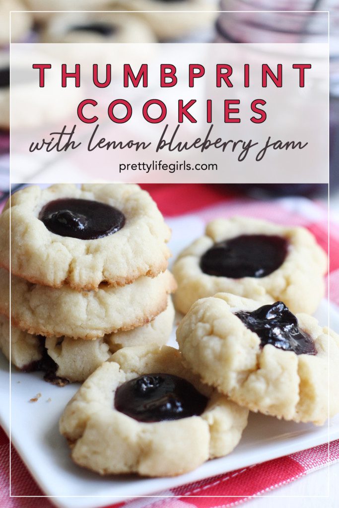 Thumbprint Cookies with Lemon Blueberry Jam | The Pretty Life Girls