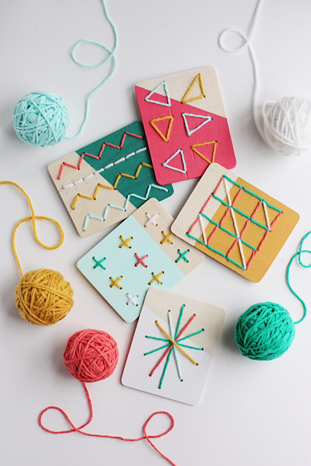 DIY Lacing Boards for Kids + a tutorial featured by Top US Craft Blog + The Pretty Life Girls