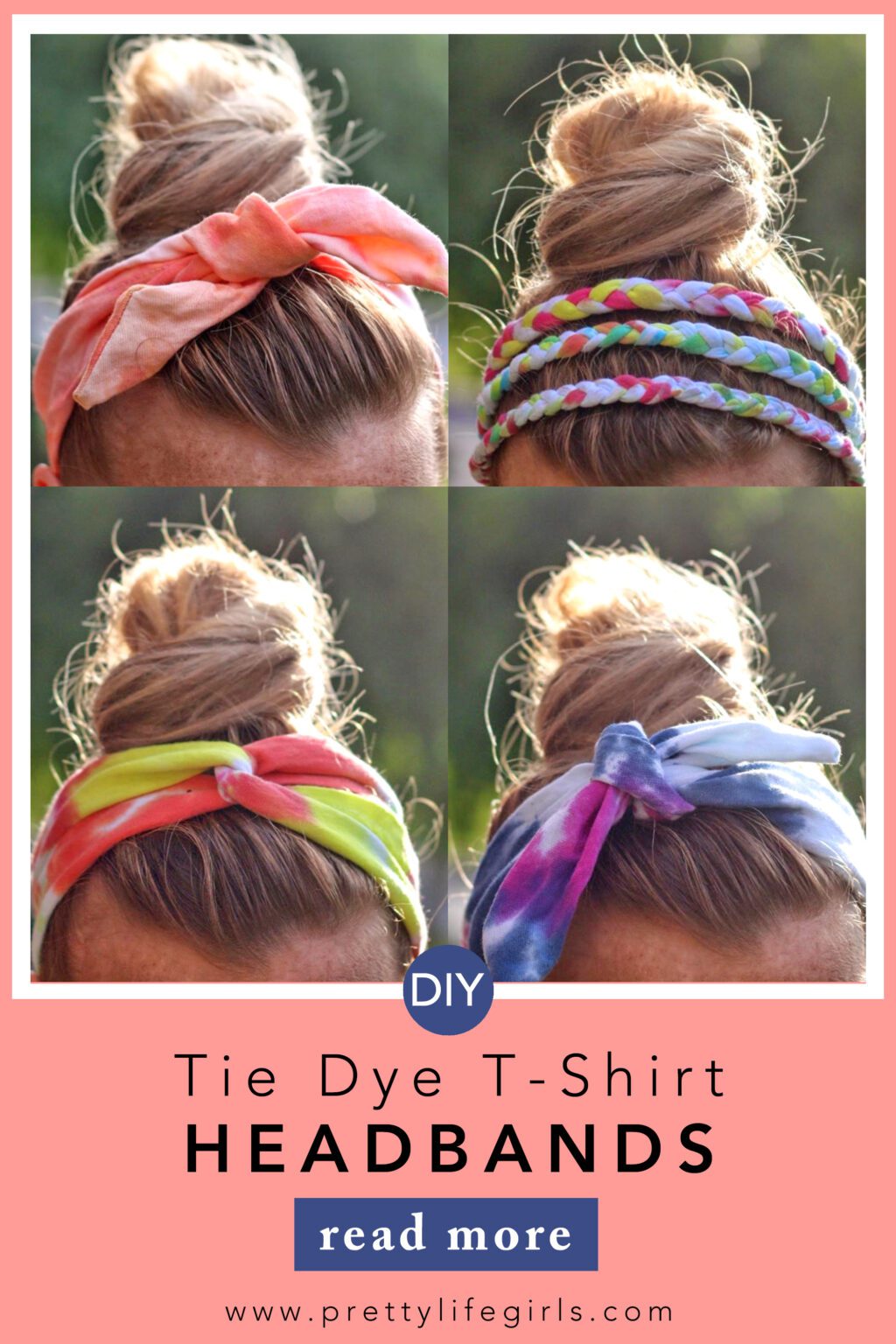 Diy Tie Dye Headbands Tutorial Diy Projects Pretty Life Girls