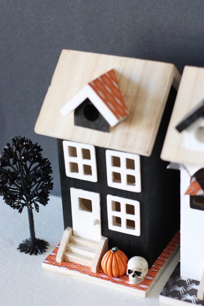 How to Make a DIY Halloween Village featured by top US craft blog, The Pretty Life Girls