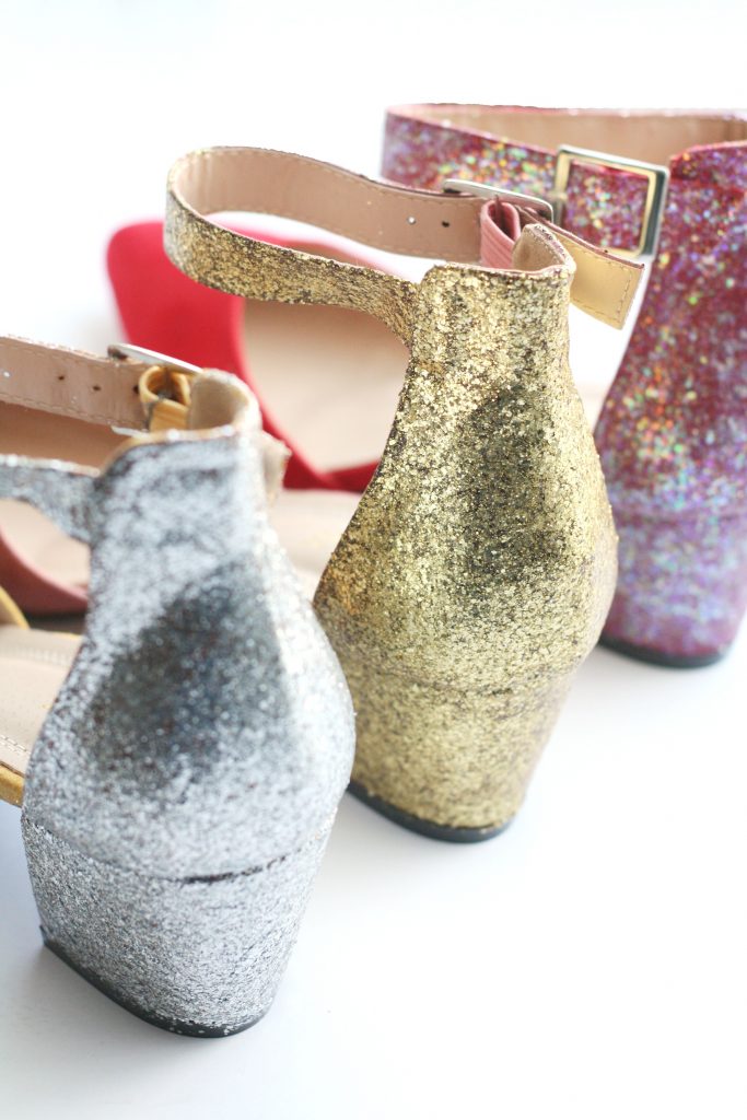 DIY Color Blocked Mega Glitter Heels | The Pretty Life Girls