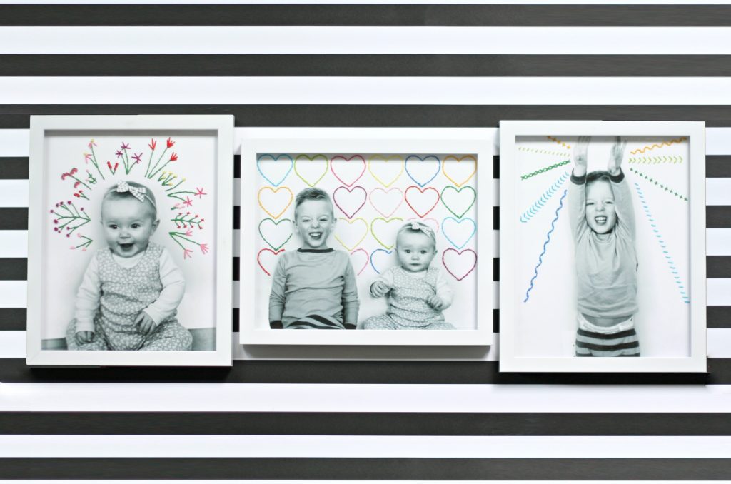 DIY Embroidered Photos + featured by Top US Craft Blog + The Pretty Life Girls