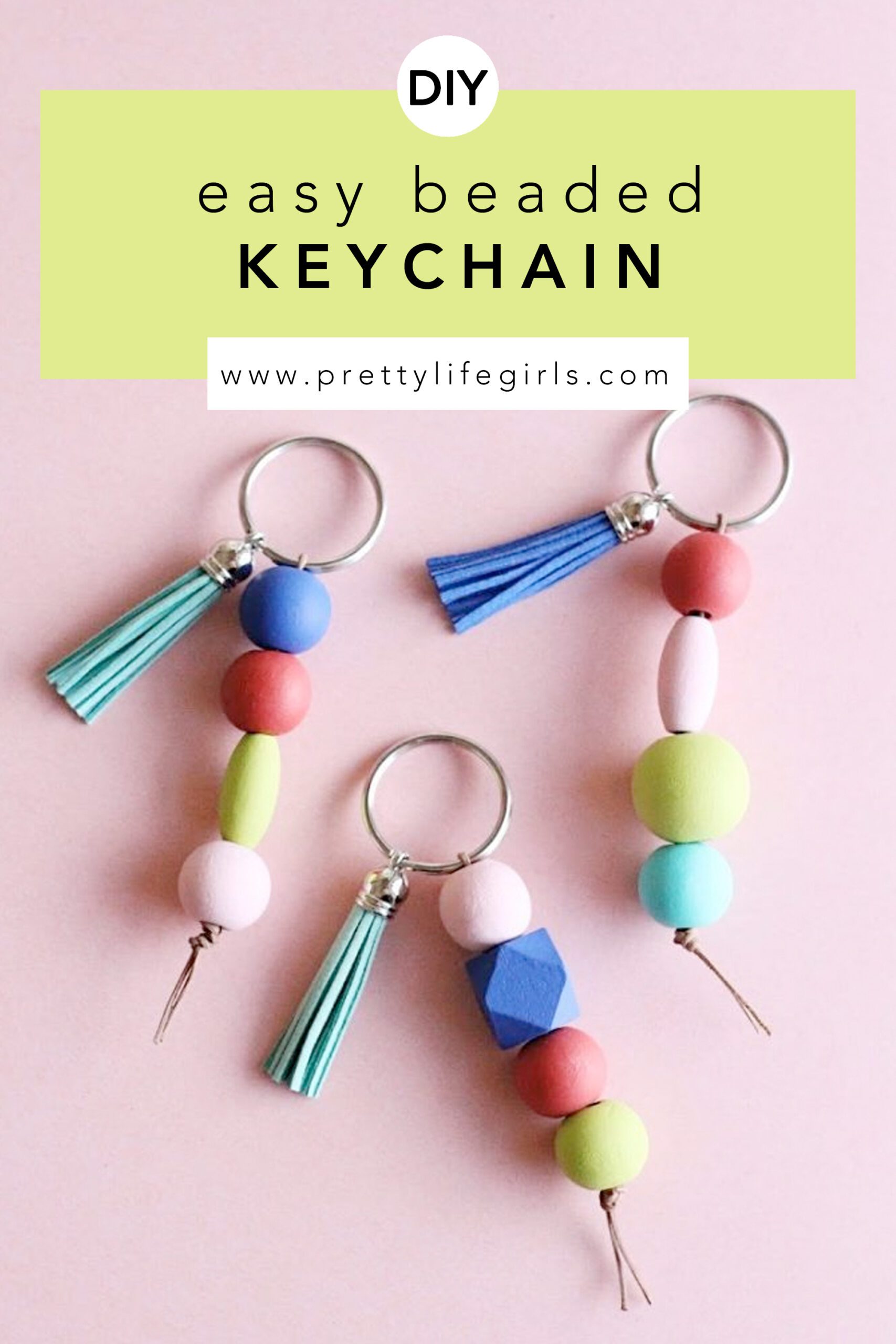 Easy DIY Beaded Keychain