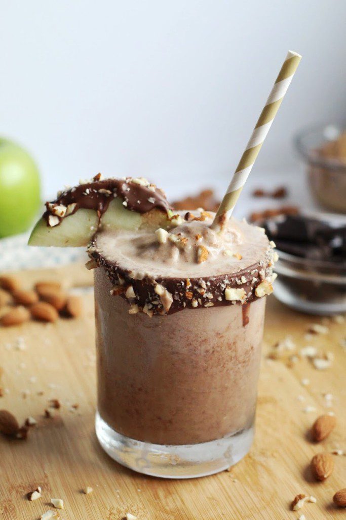 Apple Peanut Butter Smoothie Recipe Power Smoothies The Pretty Life