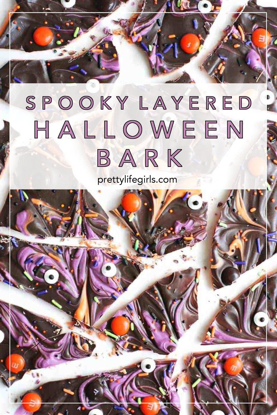 Spooky Layered Halloween Bark | The Pretty Life Girls