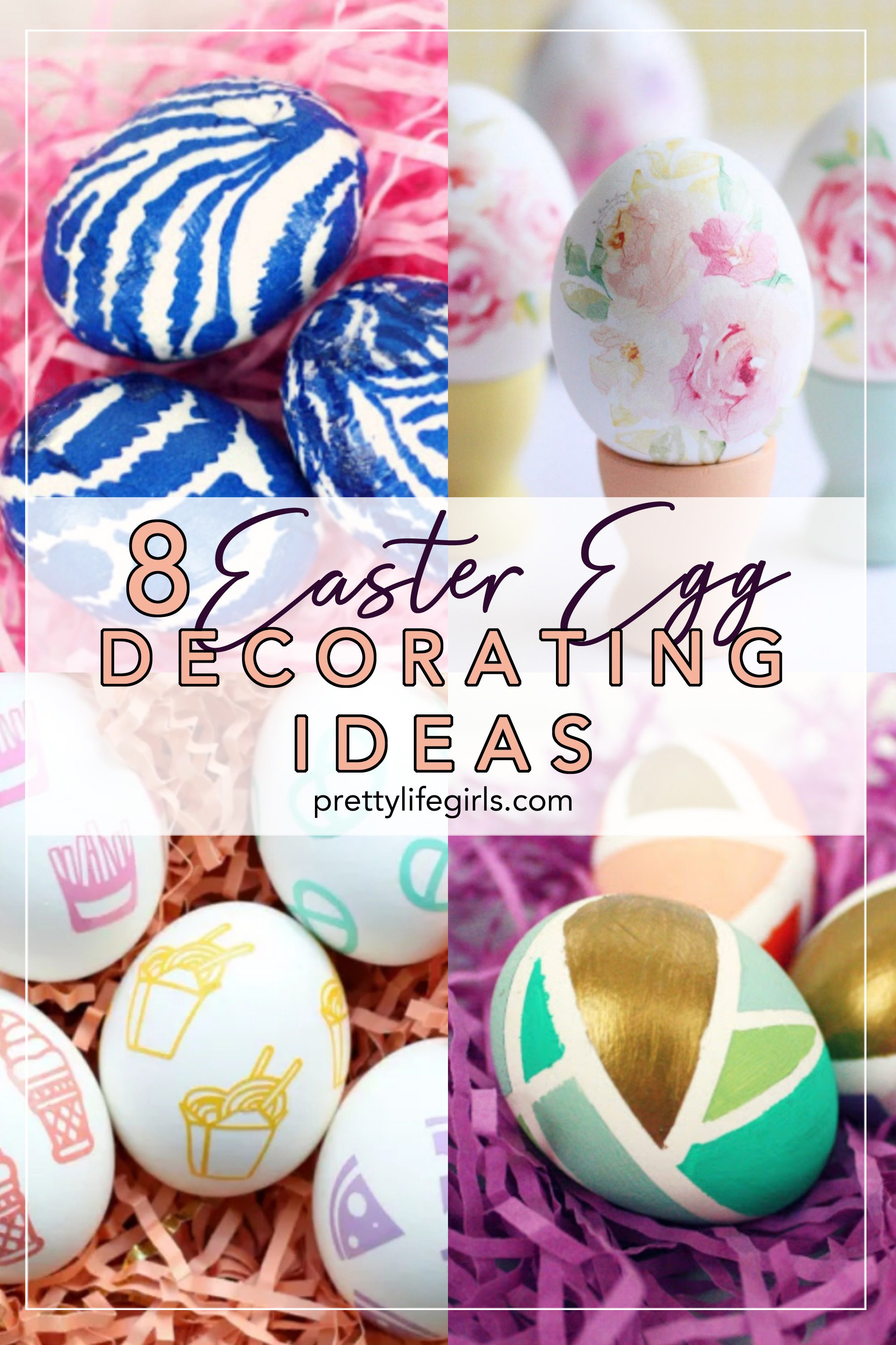 8 Easter Egg Decorating Ideas + a tutorial featured by Top US Craft Blog + The Pretty Life Girls