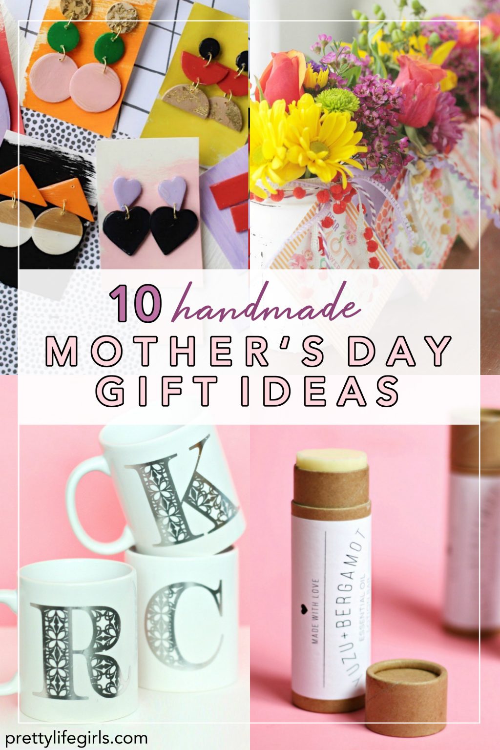 Ten Handmade Mother's Day Gift Ideas + a tutorial featured by Top US Craft Blog + The Pretty Life Girls