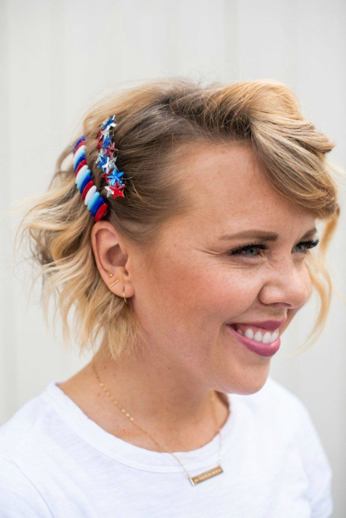 DIY Hair Barrettes for the 4th of July | The Pretty Life Girls