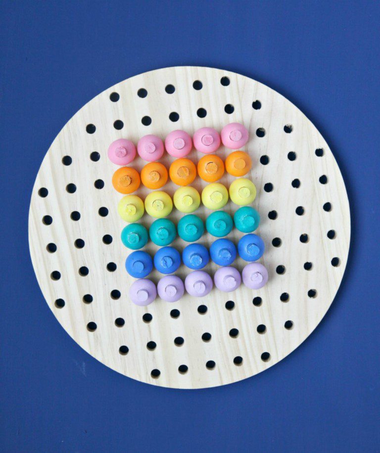 A Fun DIY Peg Board Game for Kids The Pretty Life Girls