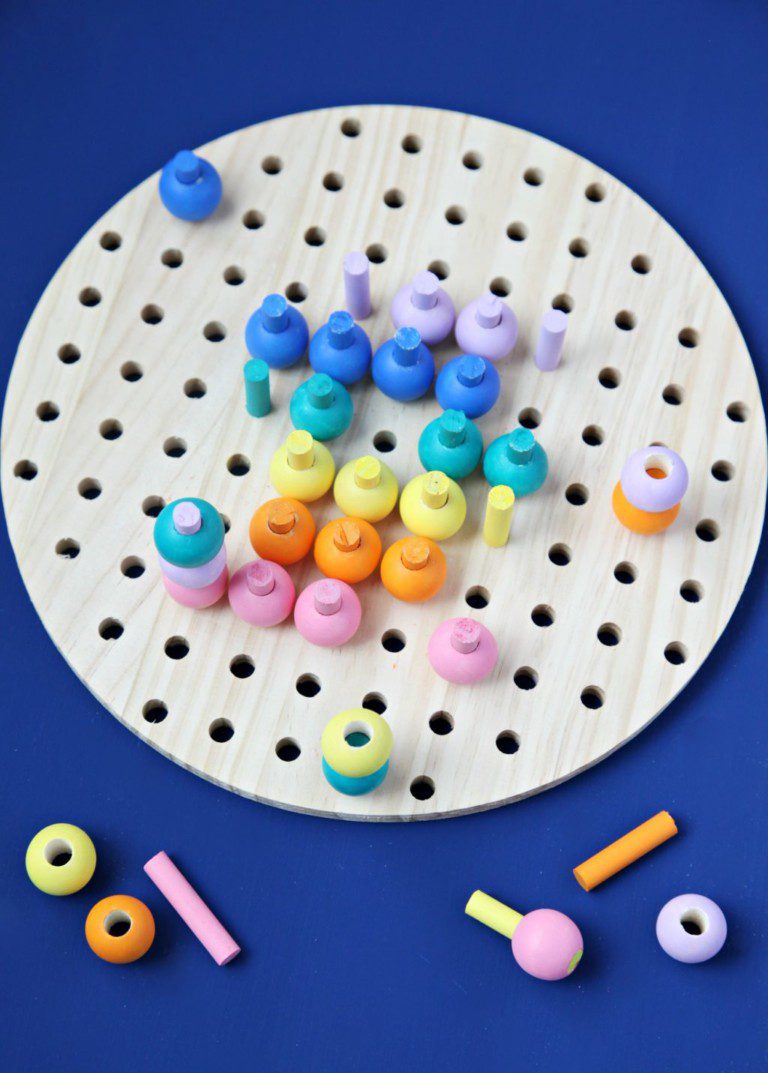 A Fun DIY Peg Board Game for Kids The Pretty Life Girls