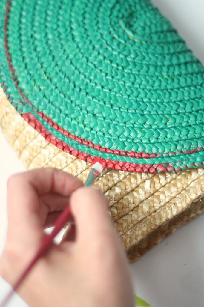 Tutorial How to Make a Hand Painted Straw Clutch The Pretty Life Girls