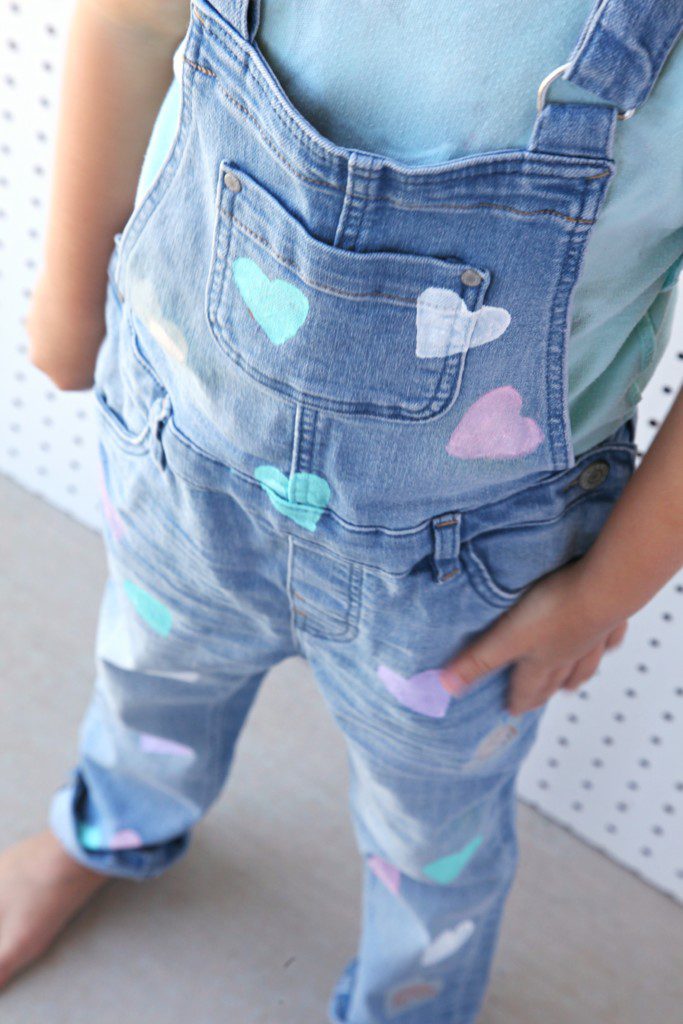 How to make DIY Heart Overalls for your little girl | The Pretty Life Girls