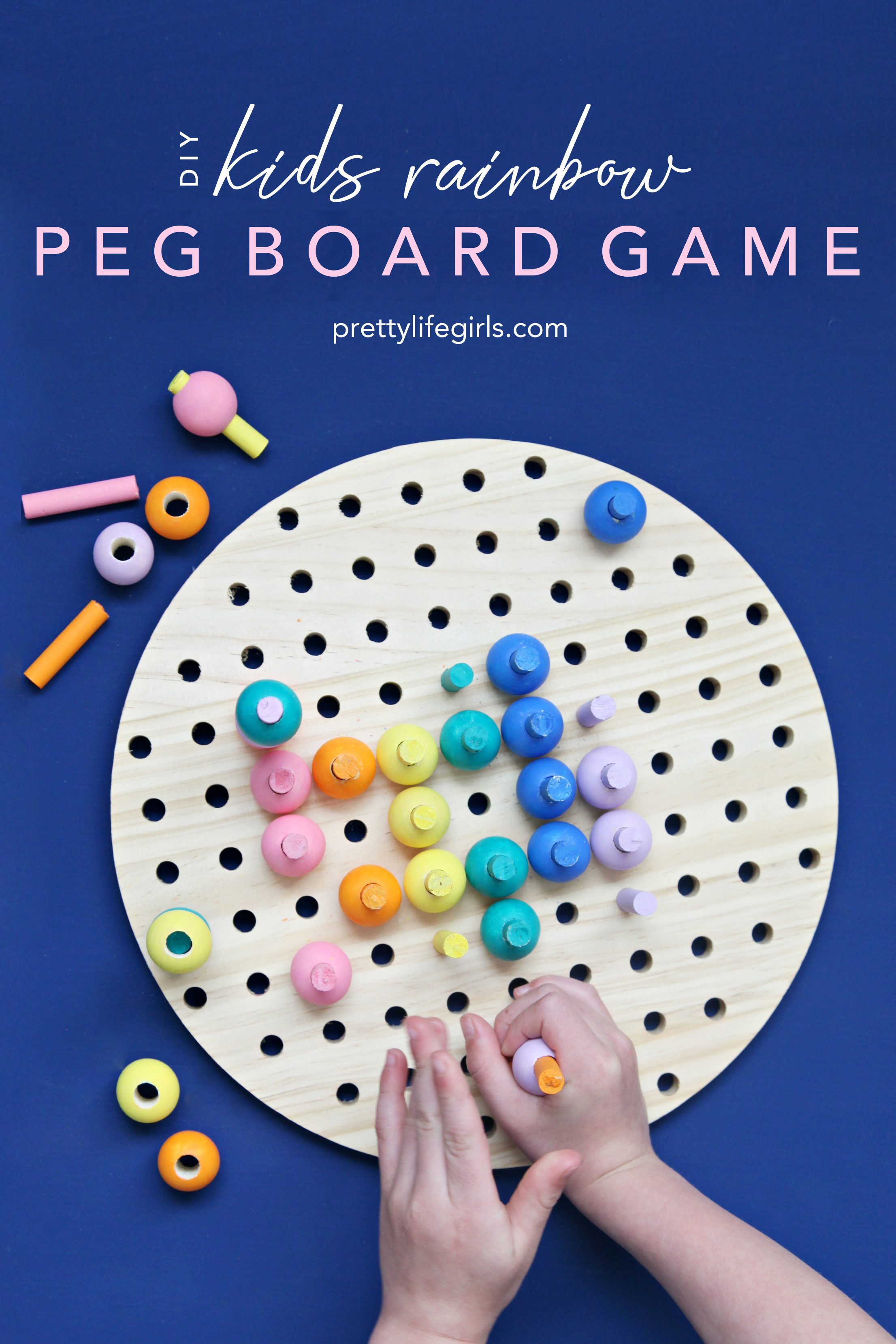 A Fun DIY Peg Board Game for Kids