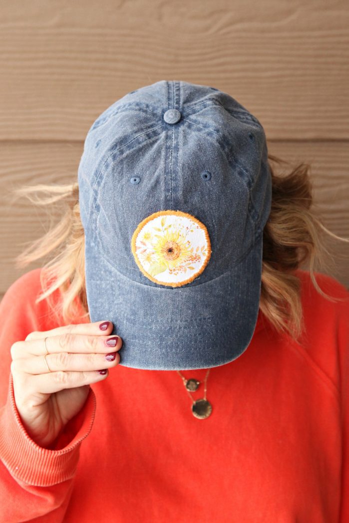 Floral Pray Hat Patch Burlap Patch Iron-on Patch Hat Patch Custom Hat Patch Faith Based Hat Patch DIY Hat Patch Patches for Hats