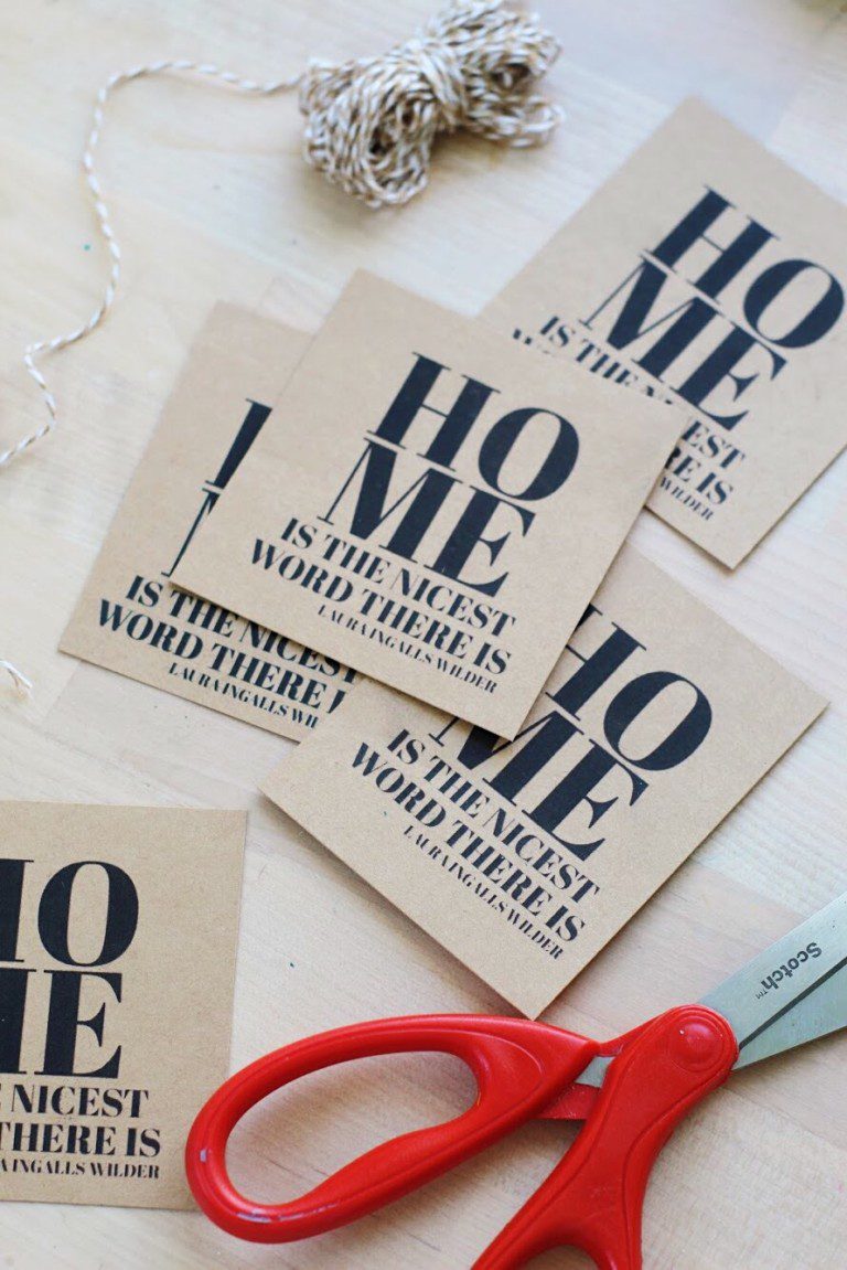 Unique Housewarming Gift Ideas with a FREE Printable Gift Tag | The ...
