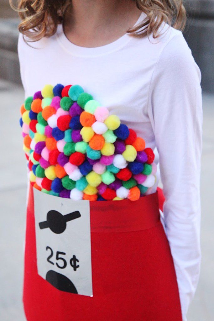 Easy Halloween Costume Idea: DIY Gumball Machine Costume | The Pretty ...