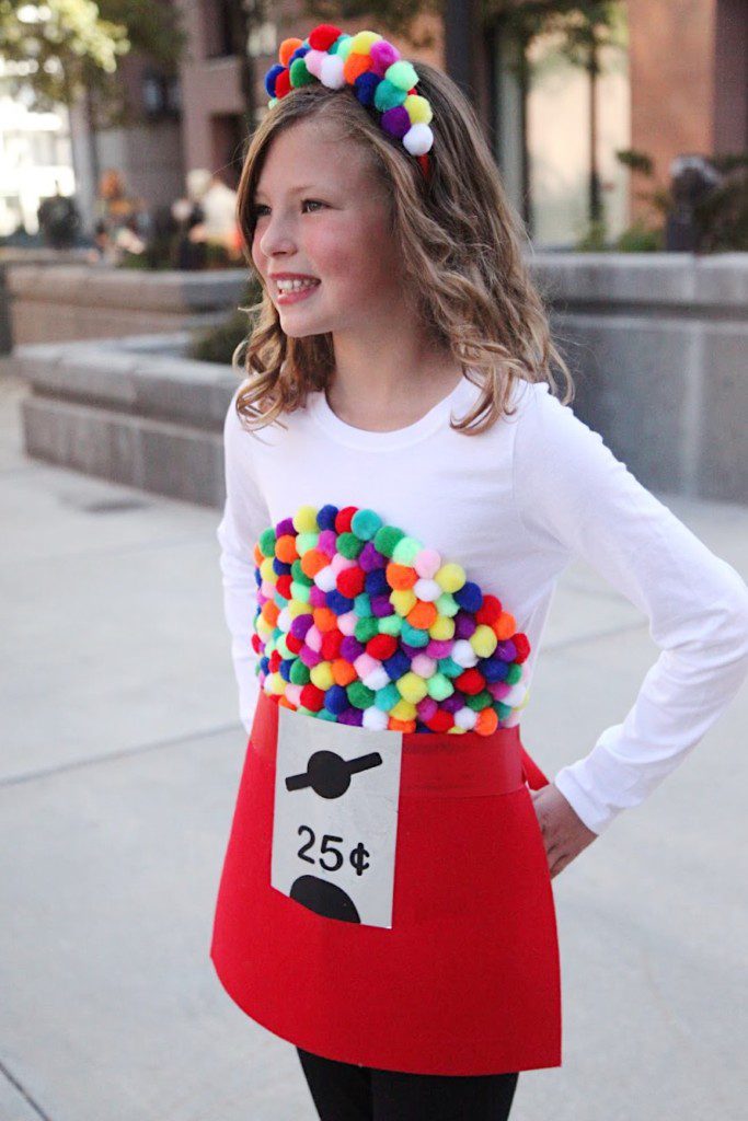 Easy Halloween Costume Idea: DIY Gumball Machine Costume | The Pretty ...