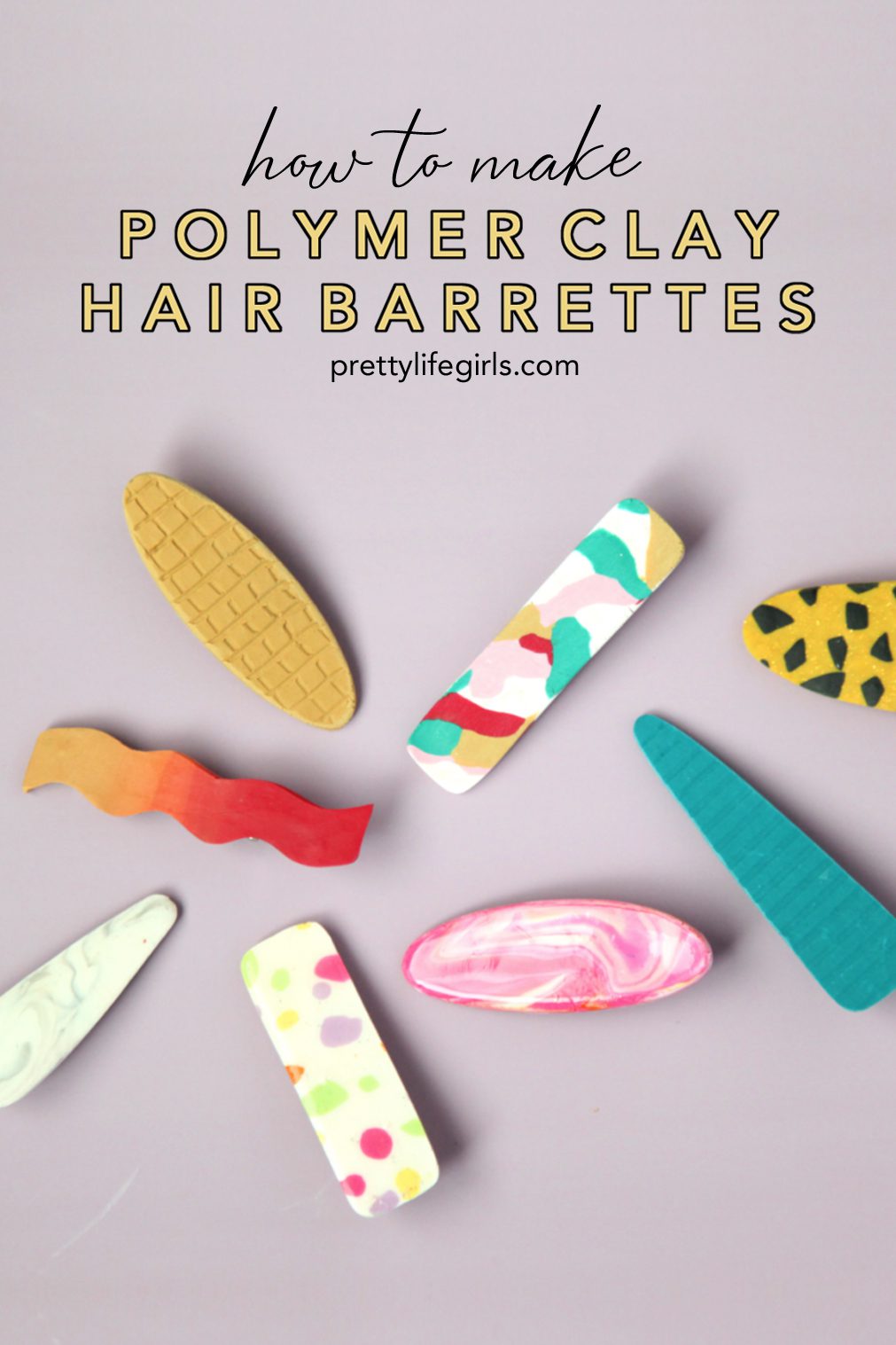 How to Make Polymer Clay Hair Accessories: Flower Barrettes | The Pretty  Life Girls