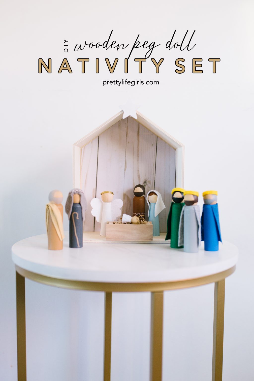 peg doll nativity set 8