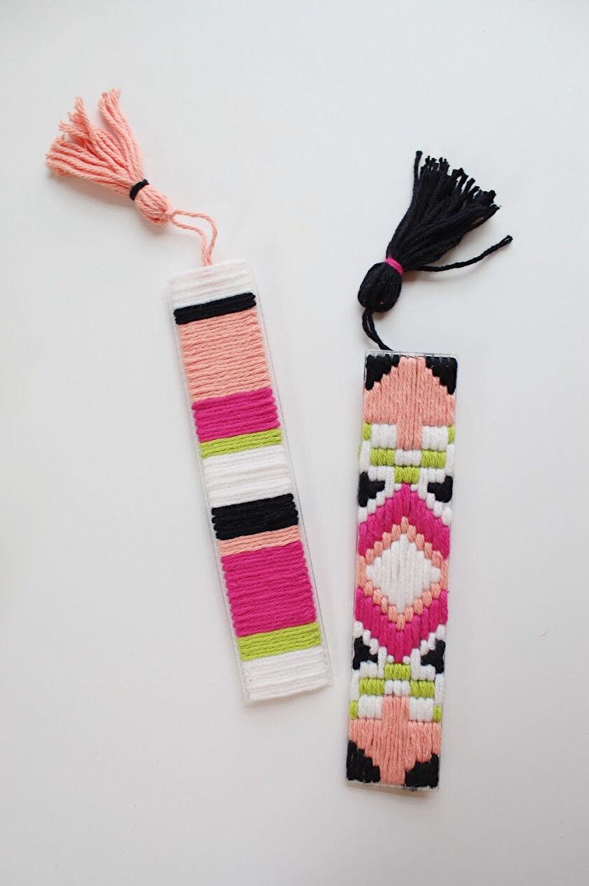 How to Make Fun Plastic Canvas Bookmarks + a tutorial featured by Top US Craft Blog + The Pretty Life Girl