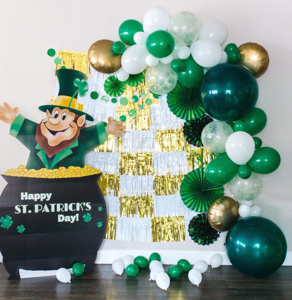 st patricks day backdrop fabric