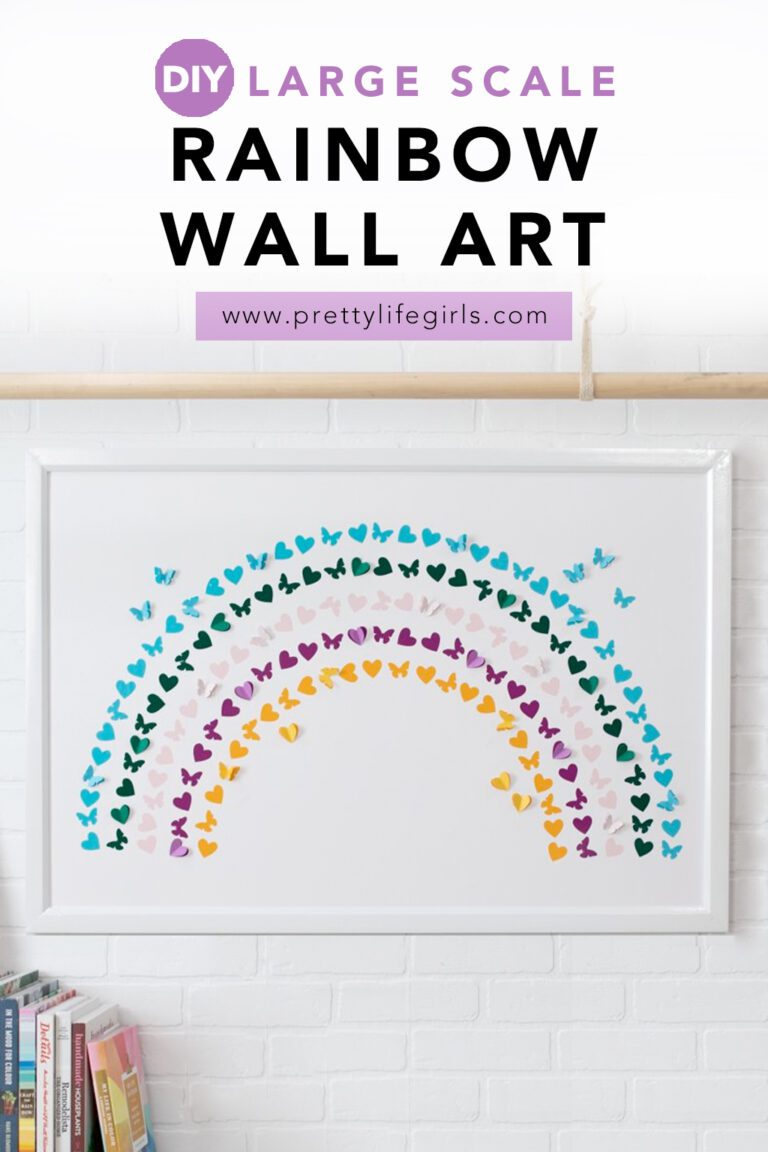 3D Large Scale Rainbow Wall Art (VIDEO) | The Pretty Life Girls