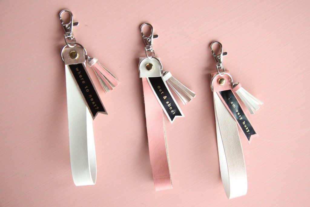 How to Make DIY Ribbon Keychains You Can Personalize The Pretty Life