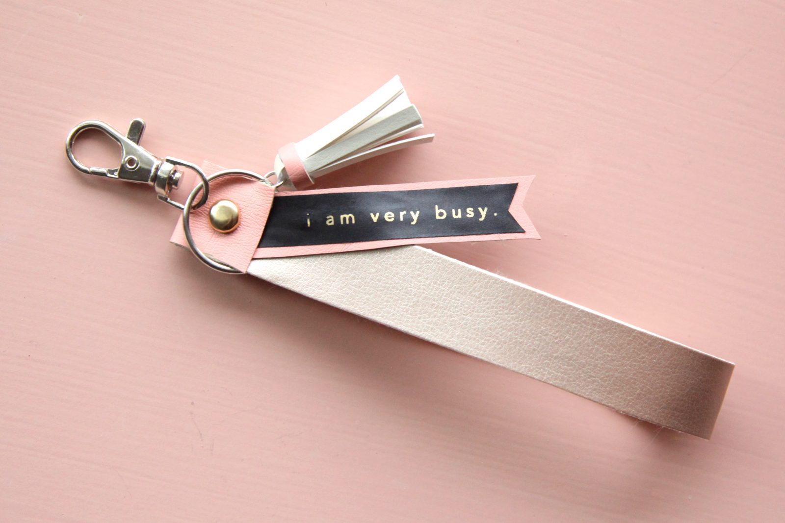 How to Make DIY Ribbon Keychains You Can Personalize + a tutorial featured by Top US Craft Blog + The Pretty Life Girls