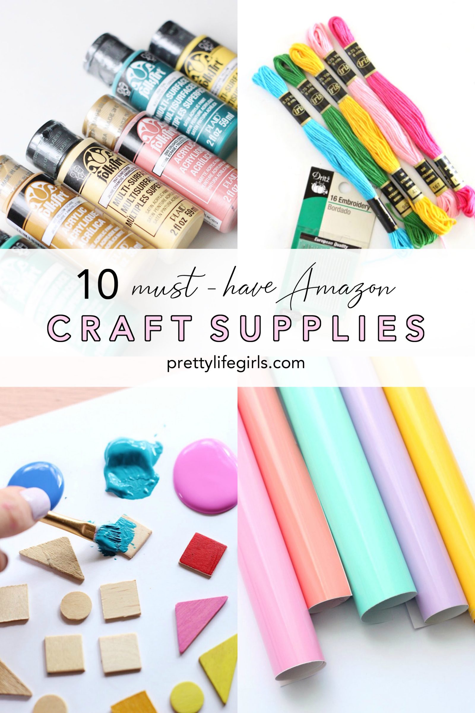 Top 10 Amazon Craft Supplies You Need in Your Craft Room + a tutorial featured by Top US Craft Blog + The Pretty Life Girls