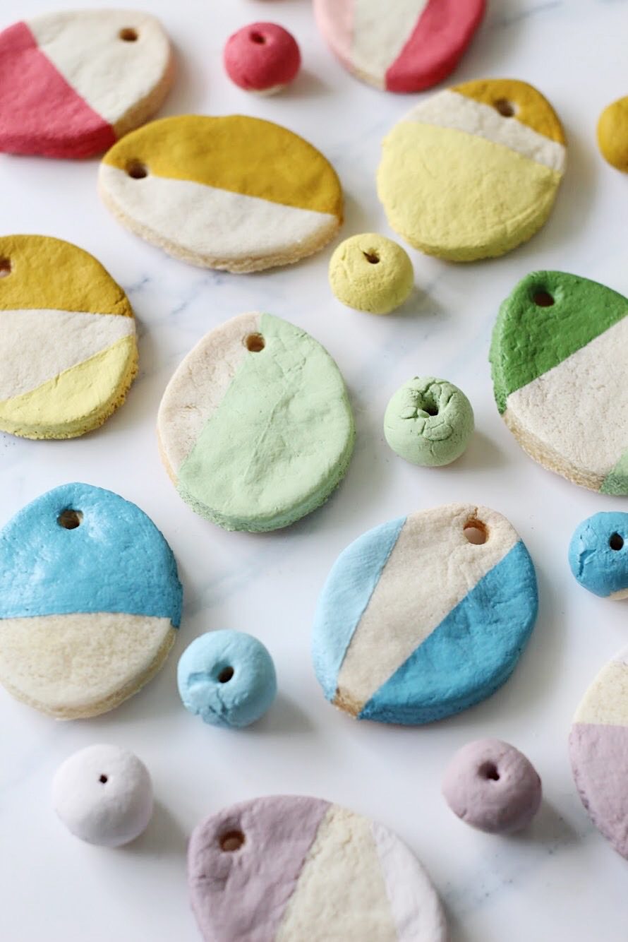 Kids Craft: Salt Dough Egg Easter Garland + a tutorial featured by Top US Craft Blog + The Pretty Life Girls
