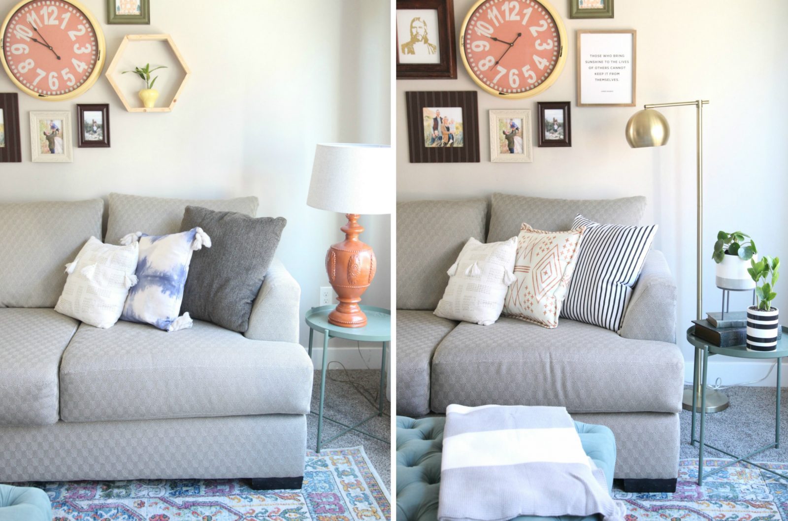 How to Freshen Up your Living Room: 4 Simple Ideas + a tutorial featured by Top US Craft Blog + The Pretty Life Girls