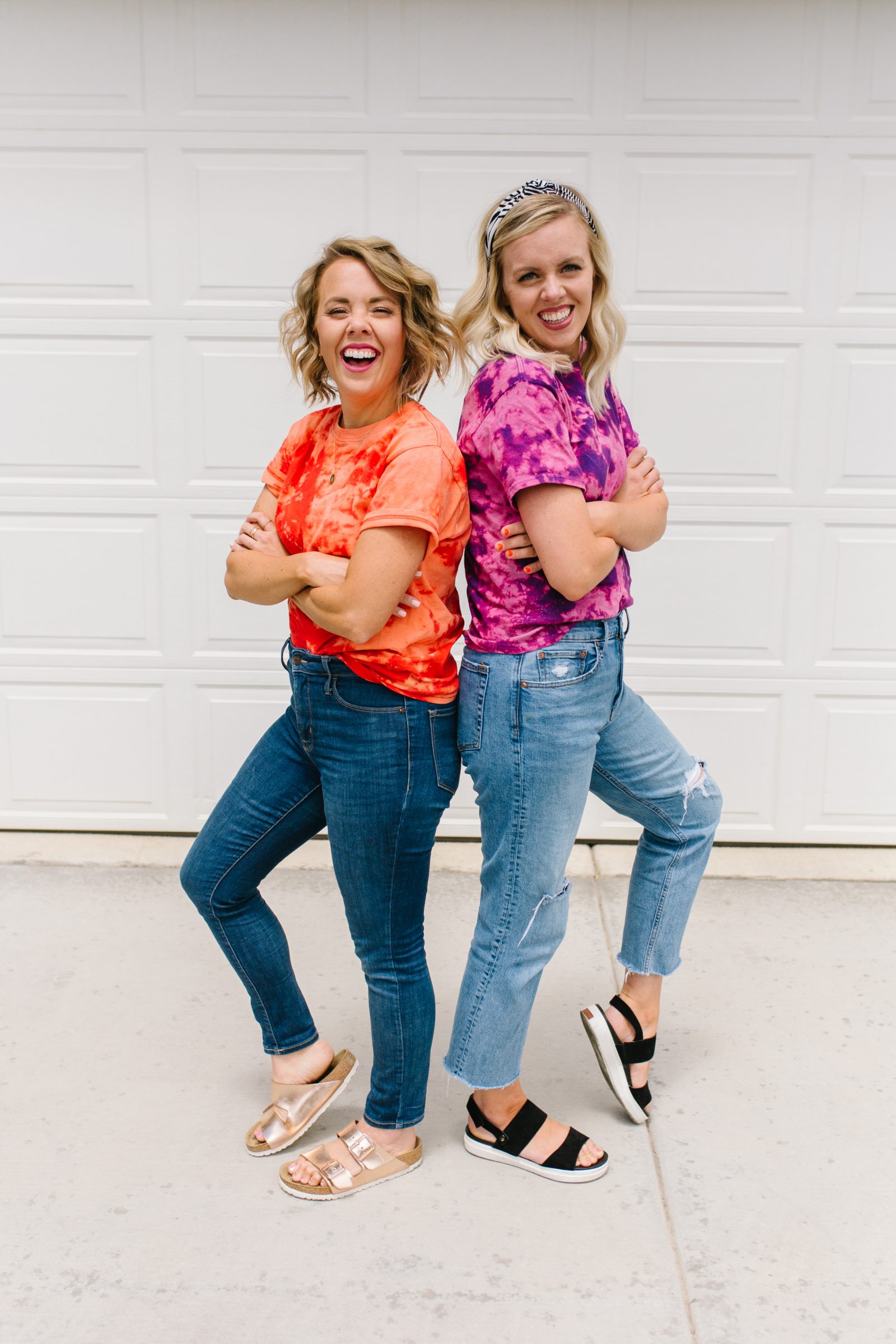 Summer Crafts: Bright Reverse Tie Dye Shirts + a tutorial featured by Top US Craft Blog + The Pretty Life Girls