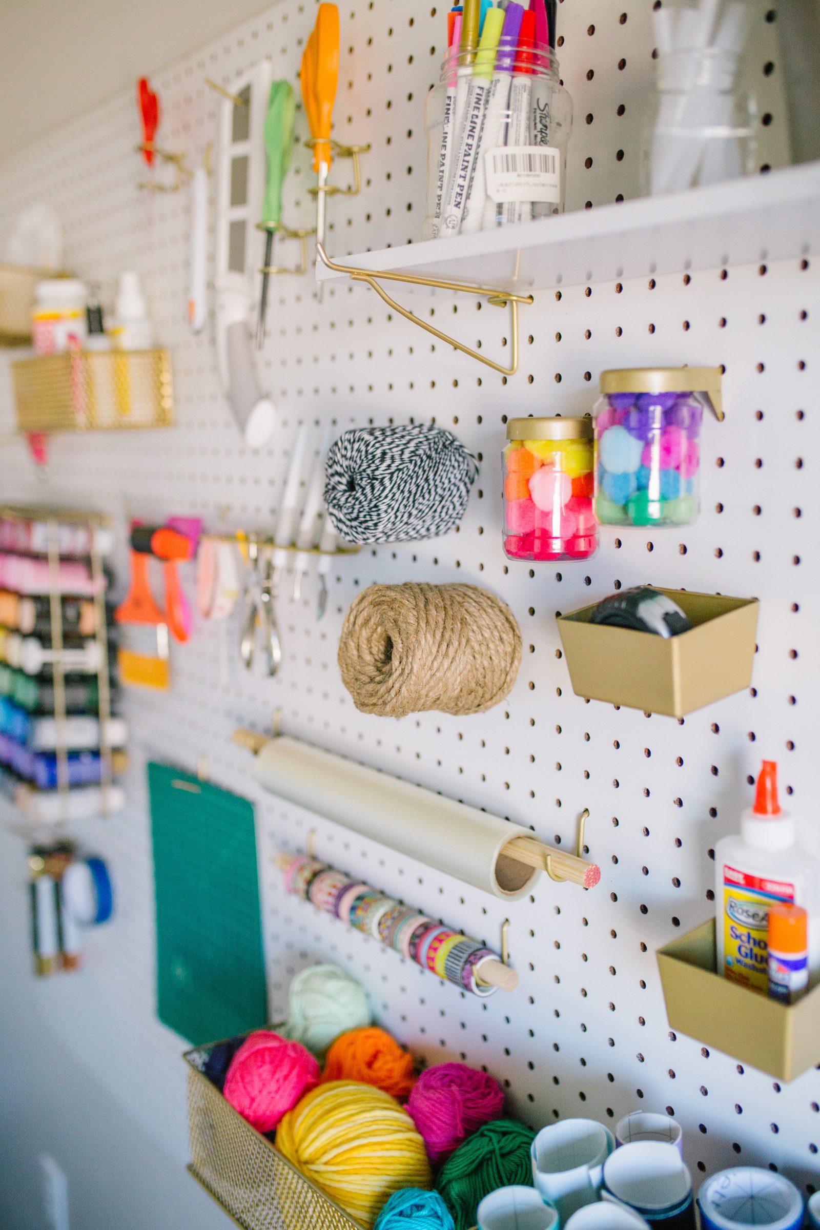 Extra Large Pegboard for Craft Room Organization