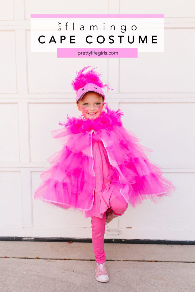 DIY Halloween Costumes: Flamingo Cape Costume for Kids | The Pretty ...