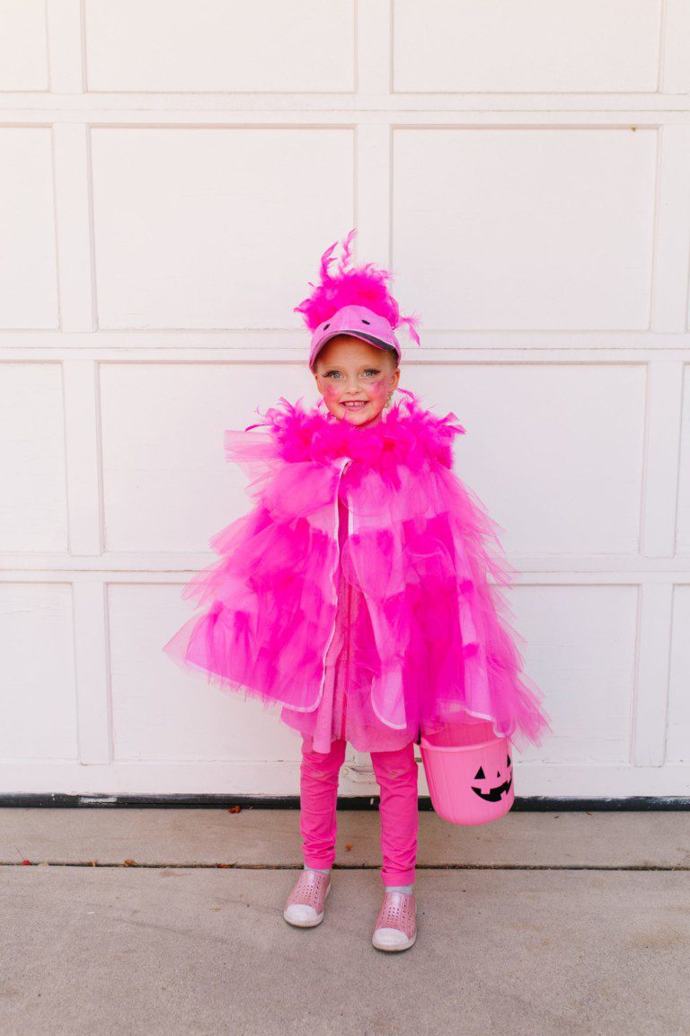 DIY Halloween Costumes: Flamingo Cape Costume for Kids | The Pretty ...