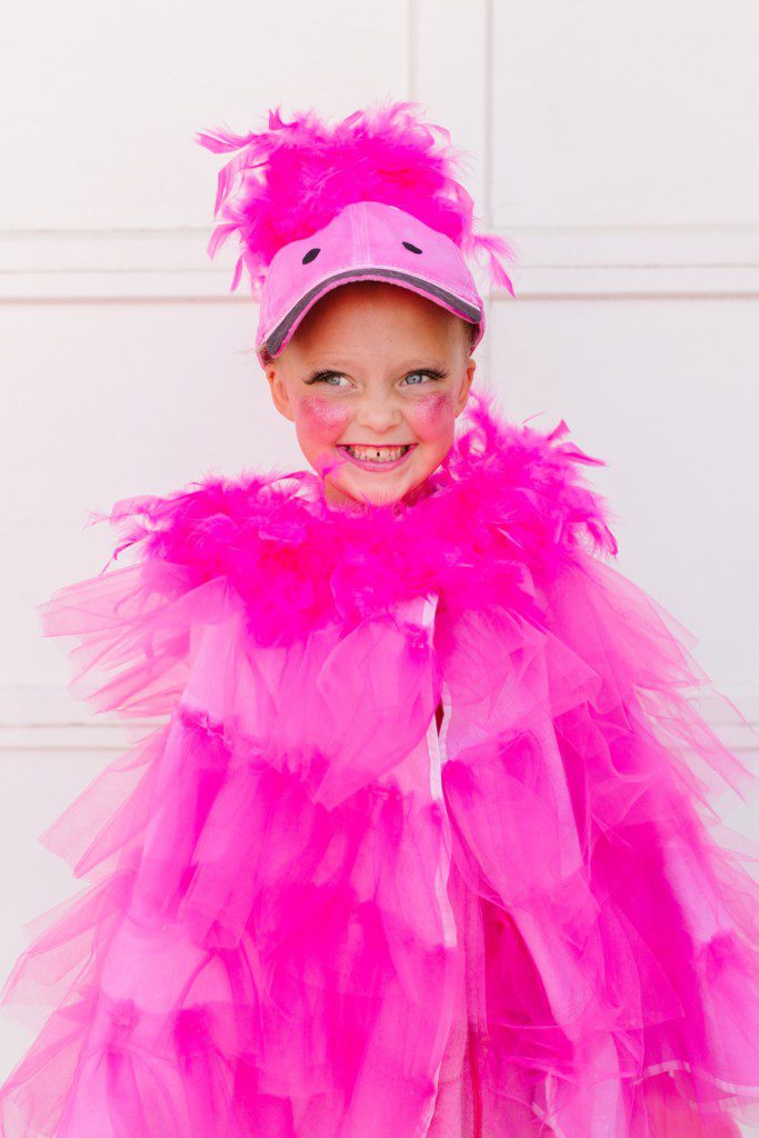 DIY Halloween Costumes: Flamingo Cape Costume for Kids | The Pretty ...