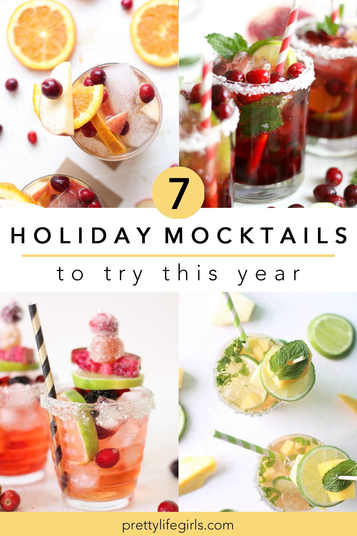 7 Holiday Mocktails to Try this Year + a tutorial featured by Top US Craft Blog + The Pretty Life Girls