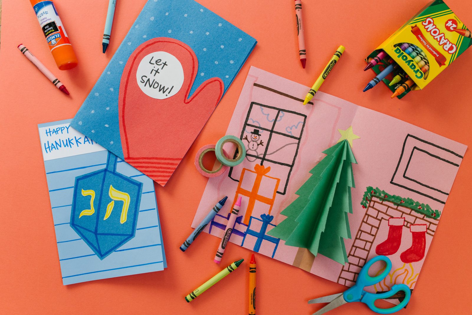 Weihnachtsbasteln für Kinder: How to Make a 3D Snowman Card + a tutorial featured by Top US Craft Blog + The Pretty Life Girls
