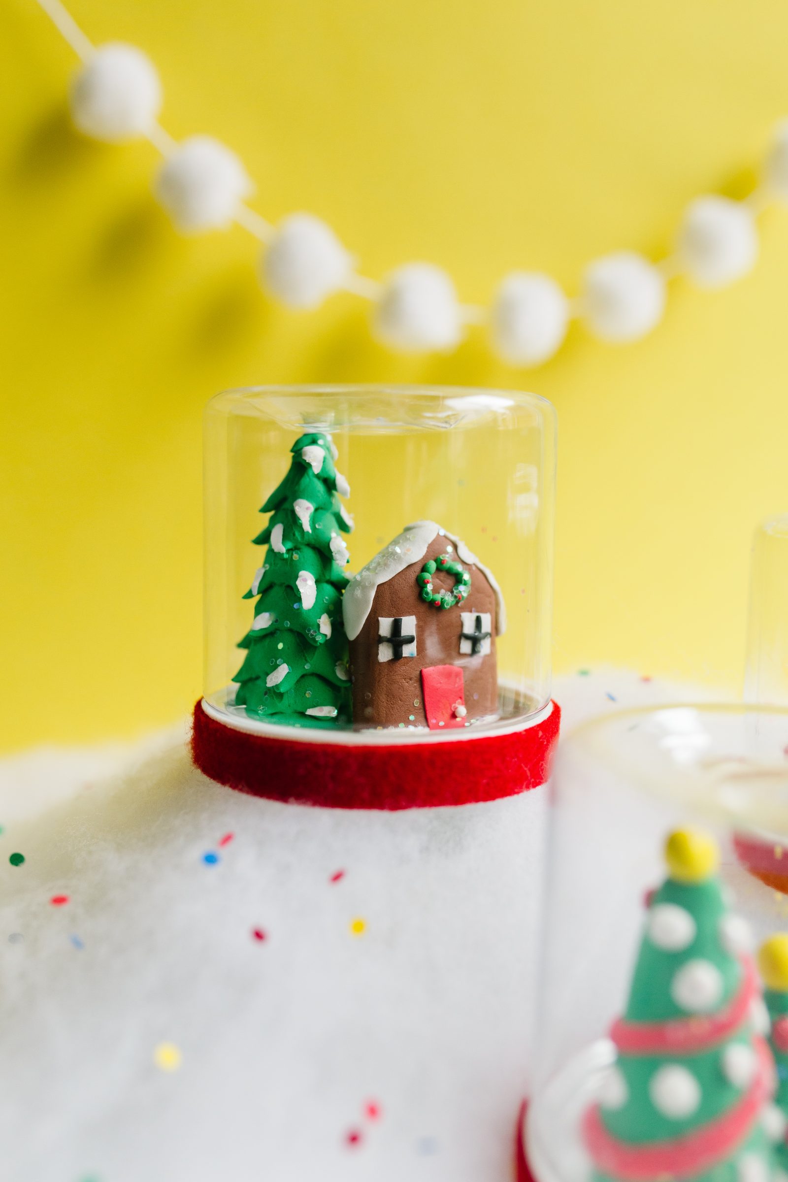 Kids Christmas Crafts: Model Magic DIY Snow Globe + a tutorial featured by Top US Craft Blog + The Pretty Life Girls