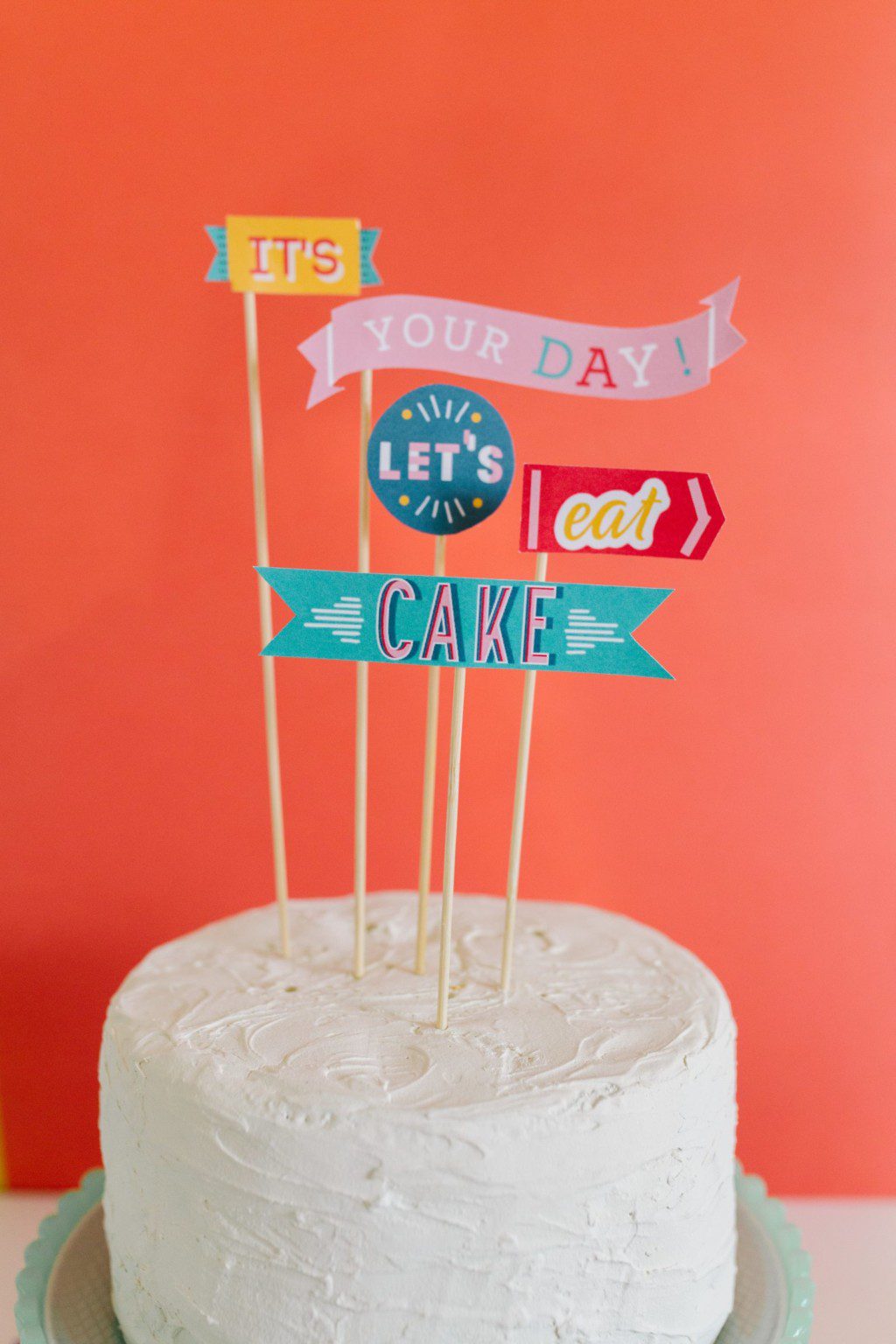 Printable Cake Topper for Birthdays and other Celebrations | The Pretty ...