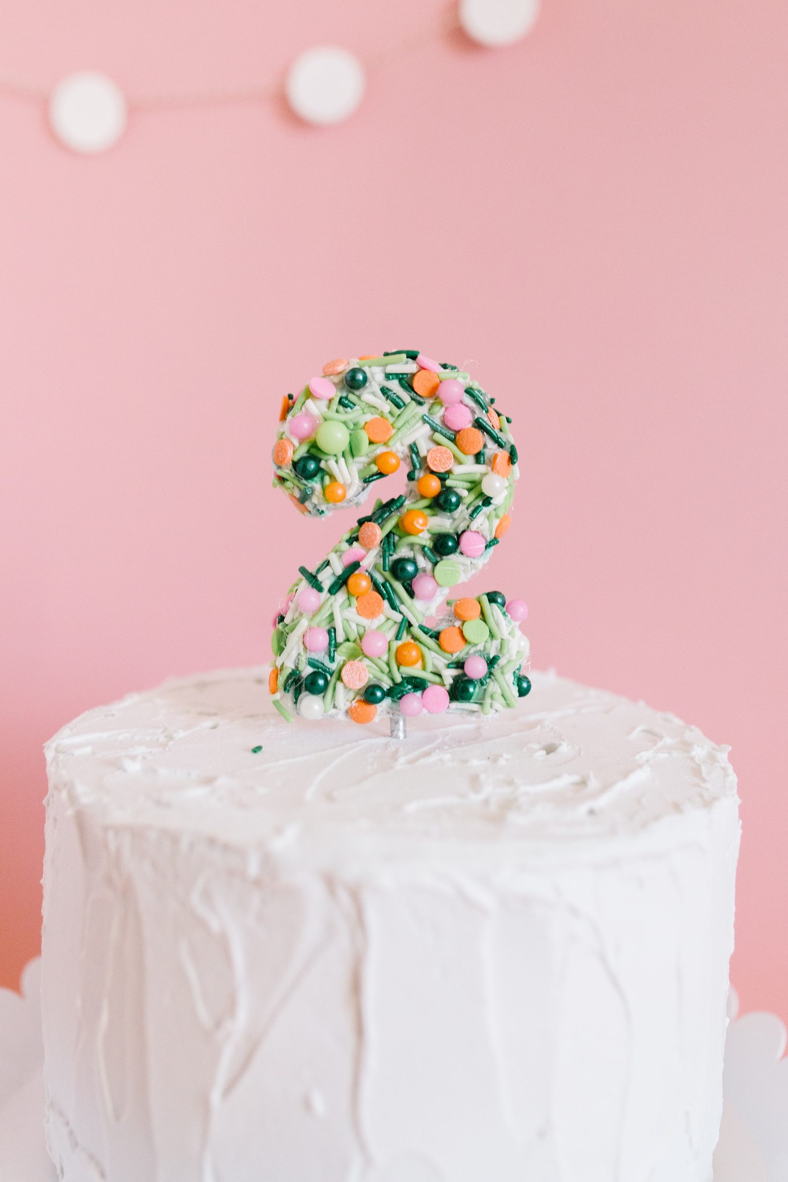 DIY Sprinkle Number Cake Topper Tutorial | The Pretty Life Girls