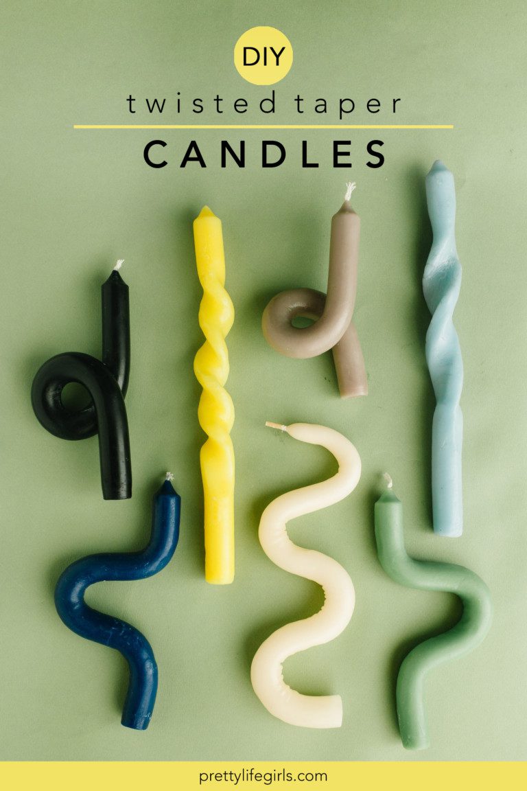 DIY Funky Twisted Taper Candles The Pretty Life Girls