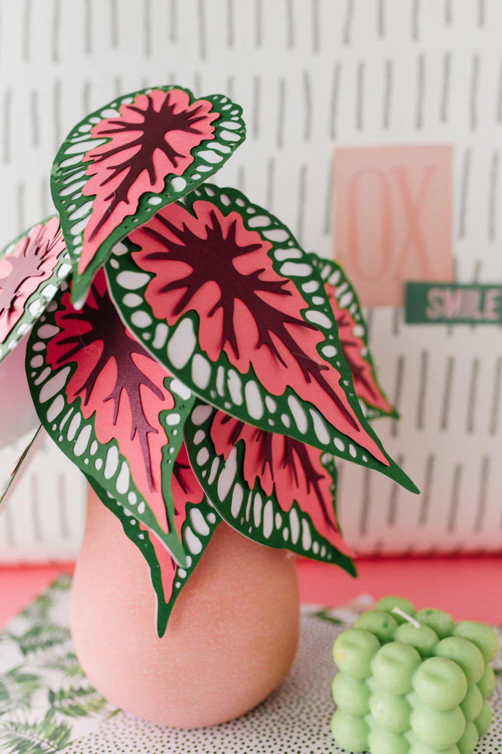 DIY Begonia Rex Paper Plant | The Pretty Life Girls