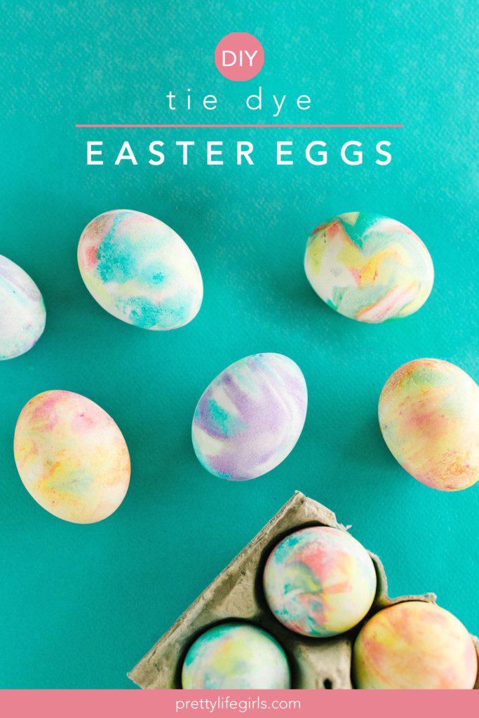 How to Make Tie Dye Easter Eggs with Shaving Cream The Pretty Life Girls